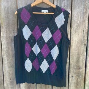 Merona Argyle Sweater Vest sz 20W/22W